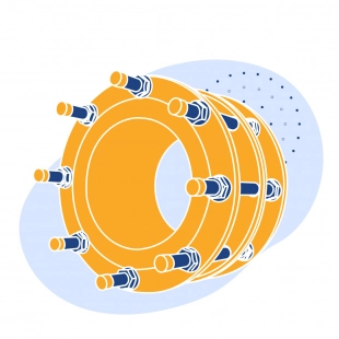 Демонтажная вставка чугунная Ду 200 мм