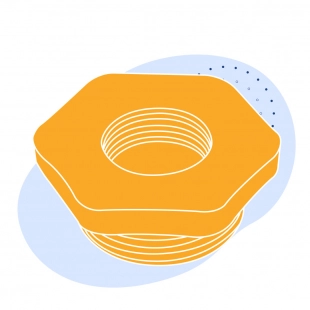Футорка чугунная Ду 80x32 мм (3x1 1/4 дюйм) ГОСТ 8960-75
