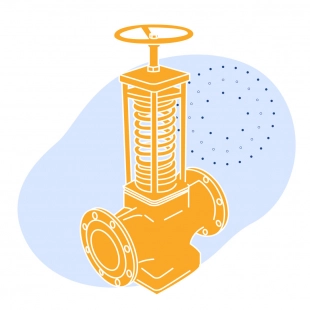 Регулятор давления чугунный фланцевый Ду 40 мм Ру 16 кгс/см2