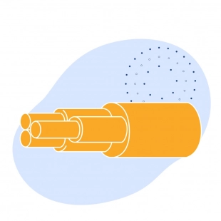 Погружной кабель 2x1 мм2 КИФСБП ГОСТ Р 51777-2001