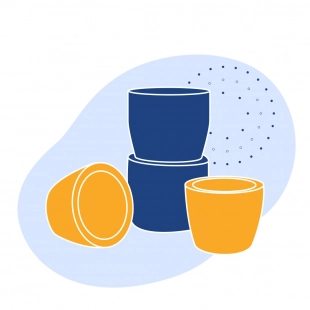 Капели магнезитовые PM (упаковка 720 шт) 20.5 кг