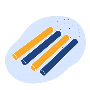 Пробирка из прозрачного кварцевого стекла