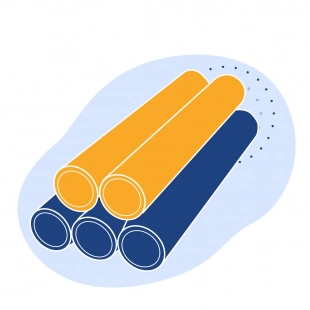 Труба нержавеющая хромированная 57х7.5 мм 08Х20Н14С2 ГОСТ 9941-81