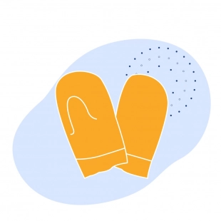 Рукавицы термозащитные суконные ГОСТ 12.4.010-75