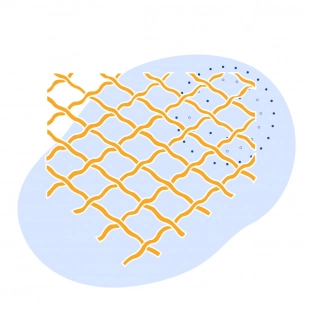 Стальная рифленая сетка 6х2.2х2.2 мм 12Х18Н10Т ГОСТ 3306-88