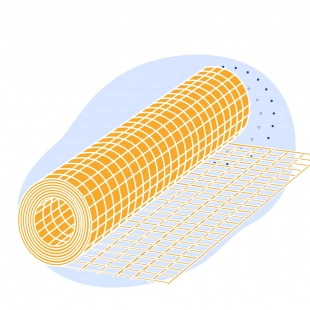 Стальная сварная сетка оцинкованная 20x20 мм ГОСТ 23279-2012