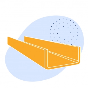 Швеллер стальной гнутый неравнополочный 270х90х6 мм 09Г2С ГОСТ 8281-80