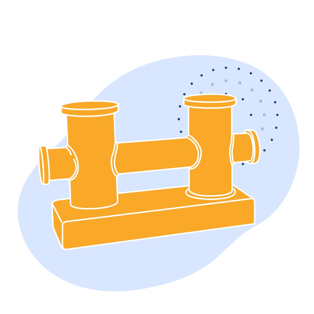 Кнехт прямой сварной 70 мм ГОСТ 11265-73