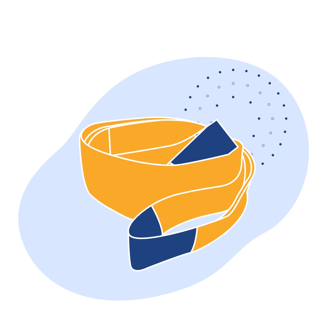 Строп двухпетлевой текстильный желтый 3 т 3 м