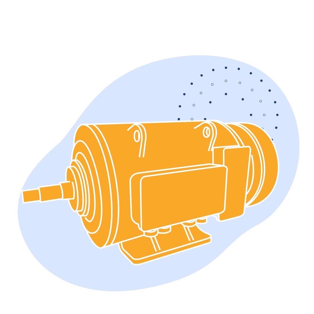 Судовой электродвигатель МАП221-6 104 кг