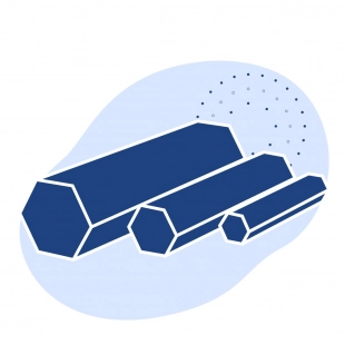 Дюралевый шестигранник 85 мм ВД1 ГОСТ 21488-97