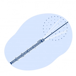 Молниеотвод граненый конический МОГК 18.0 ц