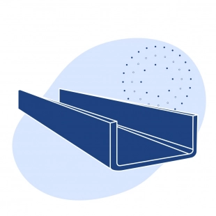 Швеллер стальной гнутый неравнополочный 270х90х6 мм 09Г2С ГОСТ 8281-80